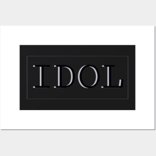 Minimalist fashion idol aesthetic trend elegant cool high fashion IT stylish love romantic definition unique minimalism modern script text Posters and Art